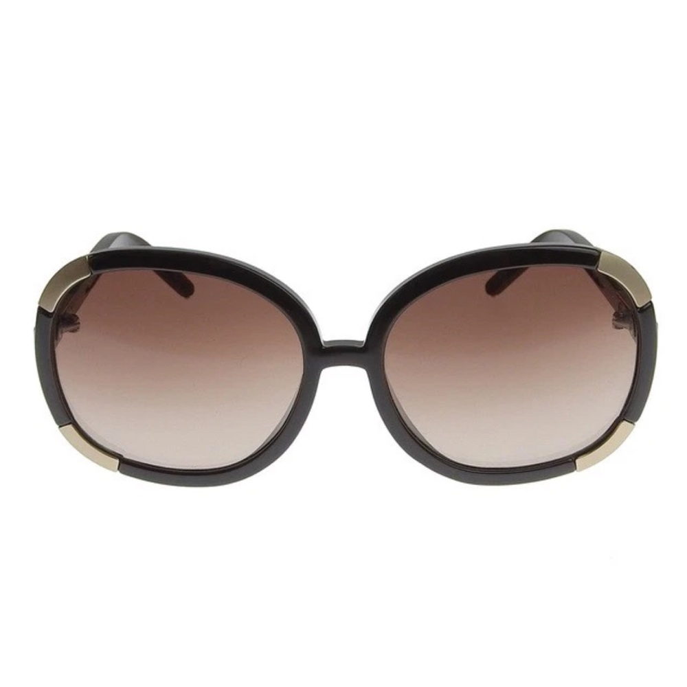 Chloe Black and Gold Women's Sunglasses